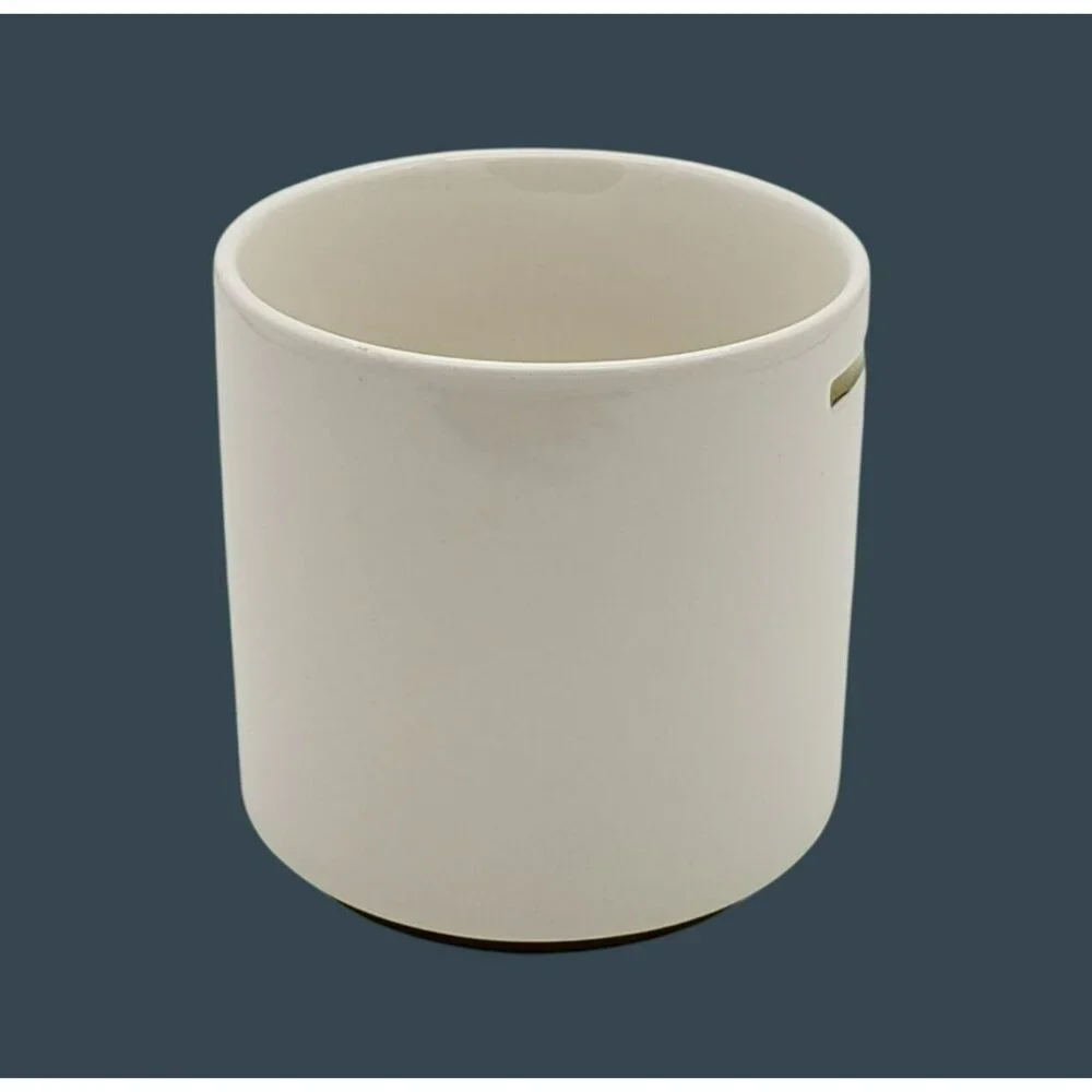 Williams Sonoma Coffee Mug, Monogram Initial T, White w/ Gold Accent, 14 Oz